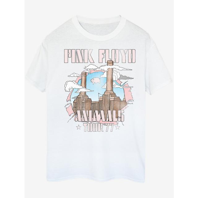 Men's NW2 Pink Floyd Animal Factory Adult White Printed T-Shirt - Size Xxl - White on Productcaster.