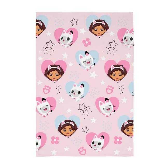 Gabby's Dollhouse Hearts Fleece Blanket on Productcaster.