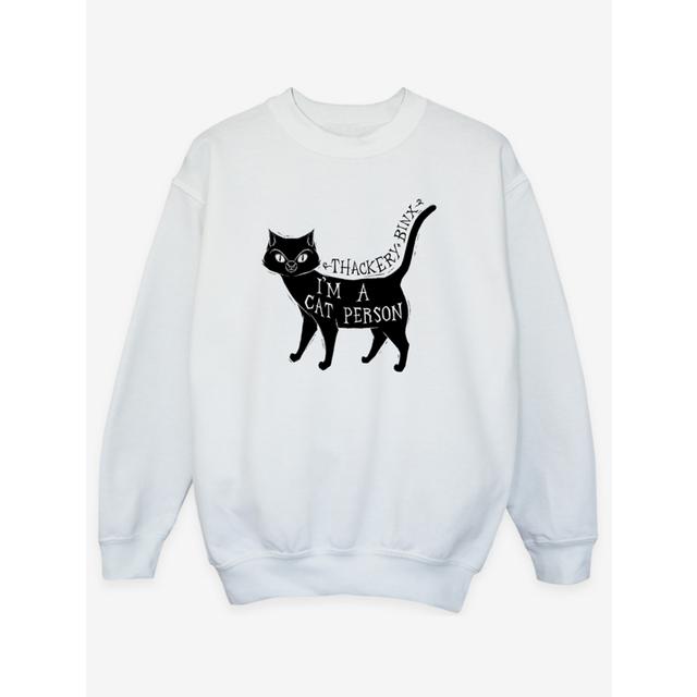 NW2 Hocus Pocus A Cat Person Kids White Sweatshirt on Productcaster.