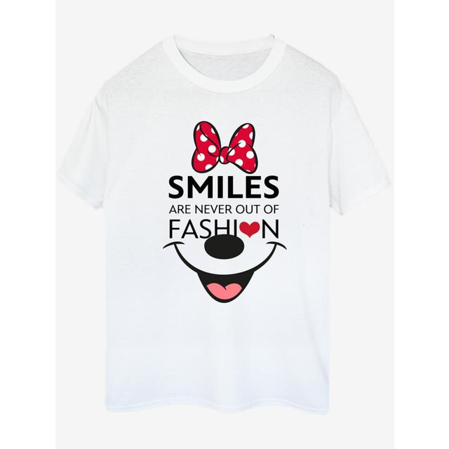 Women's NW2 Disney 100 Minnie Smiles Adult White Printed T-Shirt - 100% Cotton on Productcaster.