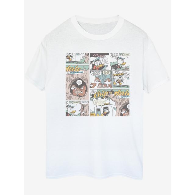 Men's NW2 Chip & Dale Comic Adult White Printed T-Shirt - Size Xxl - White on Productcaster.