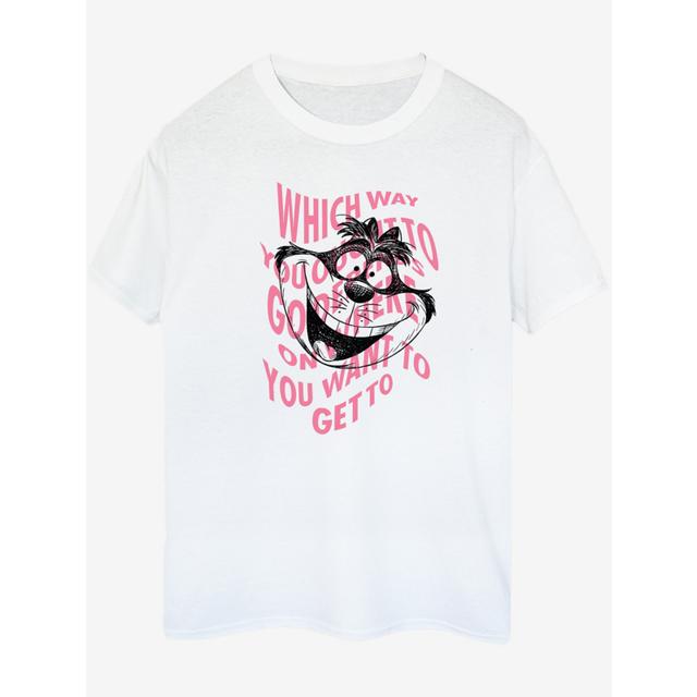 Women's NW2 Alice In Wonderland Cheshire Cat Adult White T-Shirt - 100% Cotton on Productcaster.