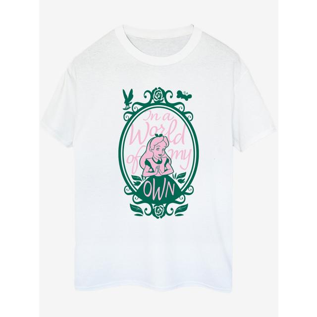 Women's NW2 Disney 100 Alice Slogan Adult White Printed T-Shirt - 100% Cotton on Productcaster.