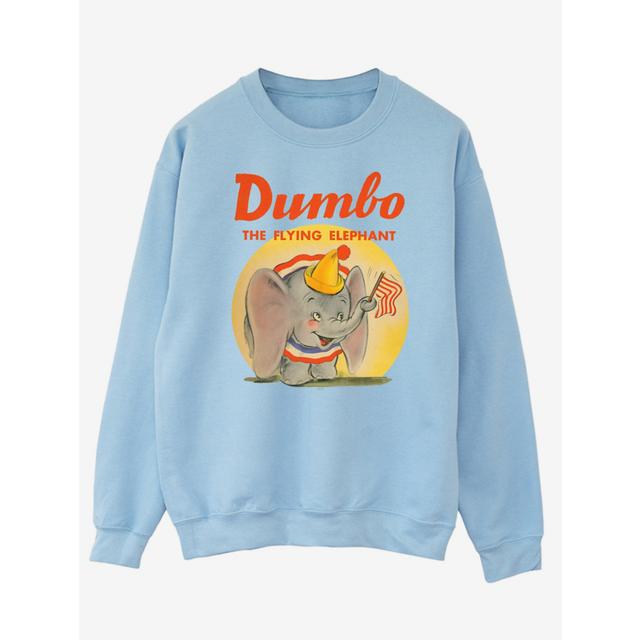 Men's NW2 Dumbo Flying Elephant Adult Blue Printed Sweatshirt - Size Xl - Blue on Productcaster.