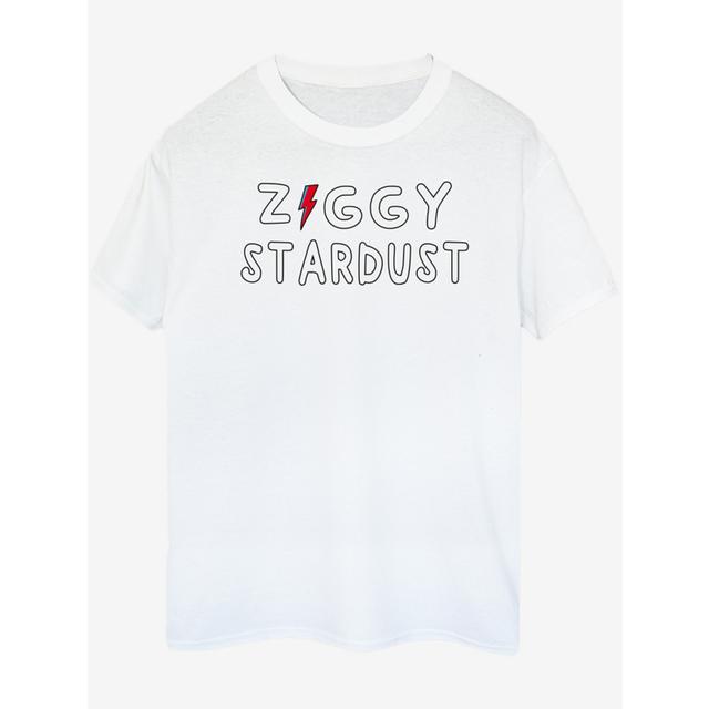 Men's NW2 David Bowie Ziggy Stardust White Printed T-Shirt - Size Xxl - White on Productcaster.