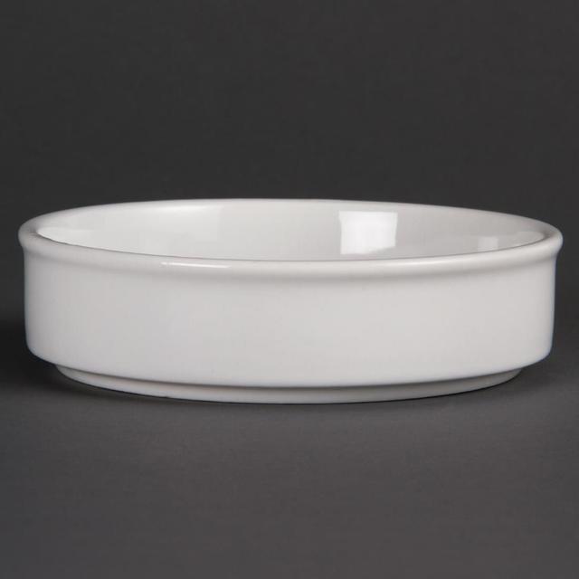 Olympia DK828 Mediterranean Stackable Dishes White 134mm (Pack of 6) on Productcaster.