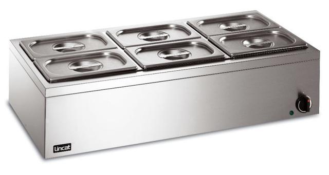 Lincat Lynx 400 LBM3W 6 x 1/4GN Electric Countertop Wet Heat Bain Marie on Productcaster.