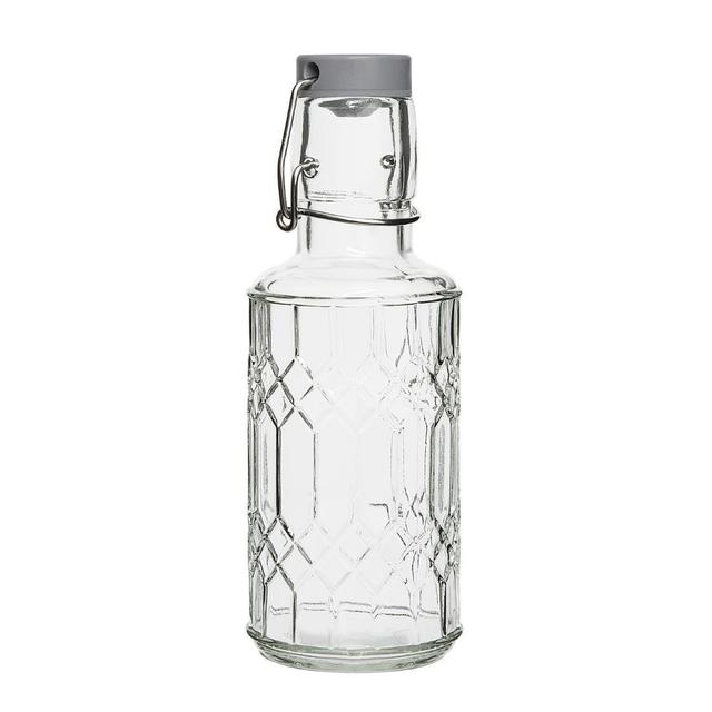 Olympia Geo DN818 Glass Water Bottle with Stopper 380ml (Pack of 6) on Productcaster.