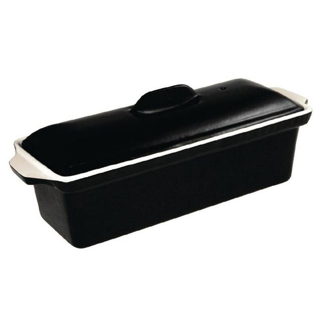 Vogue U559 Black Cast Iron Pate Terrine Mould 1.3Ltr on Productcaster.