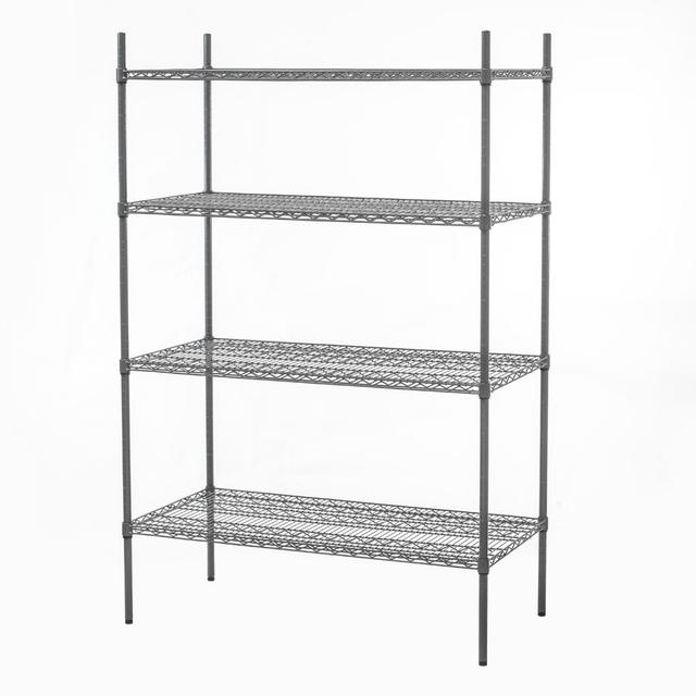 Connecta HEF710 1500w x 600d mm Nylon Wire Shelves 4 Tier on Productcaster.