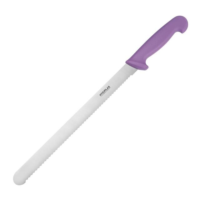 Hygiplas FX119 Slicer Serrated Purple 12" on Productcaster.