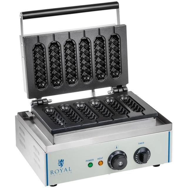 Vaflovač 1 550 W vafle na špejli corn dogy - Vaflovače Royal Catering on Productcaster.