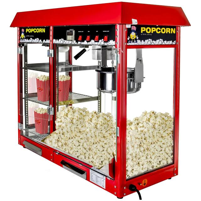 Stroj na popcorn vyhřívaná výloha červený - Stroje na popcorn Royal Catering on Productcaster.