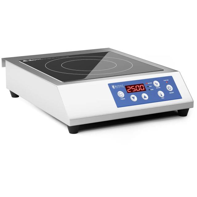 Indukční vařič 28 cm 60 až 240 ° C časovač - Indukční plotna Royal Catering on Productcaster.