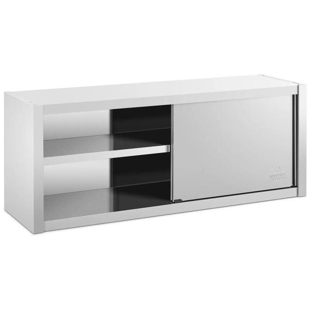 Edelstahl Hängeschrank 150 x 45 cm - Wandhängeschränke Royal Catering on Productcaster.