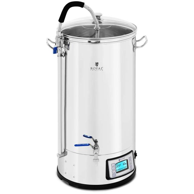 Olutkone - 50 L - 3 000 W - 25-100 °C - Ruostumaton Teräs - Lcd-näyttö - Ajastin | Royal Catering on Productcaster.