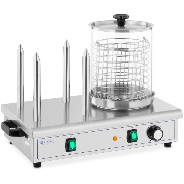 Aquecedor Para Cachorro Quente - 650 W - Royal Catering - 4 Espetos on Productcaster.