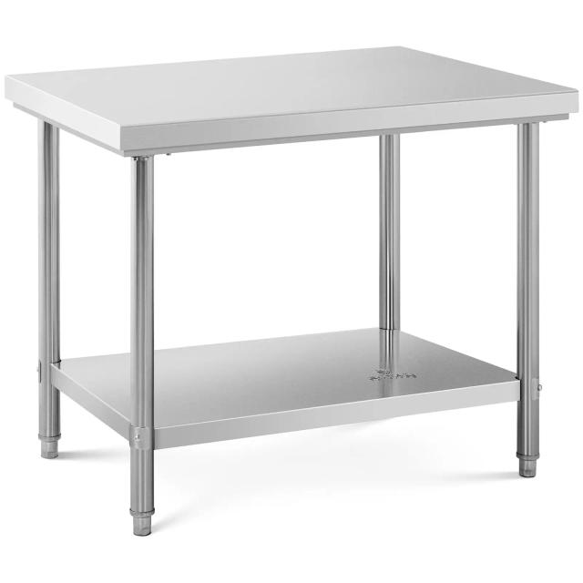 Masă de lucru din oțel inoxidabil - 100 x 70 cm - capacitate 120 kg - Royal Catering on Productcaster.