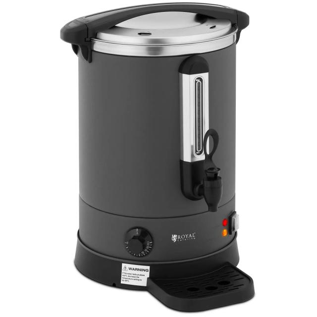 Varný termos 13,5 l 2 500 W odkapávací miska šedý - Zásobníky na horké nápoje Royal Catering on Productcaster.