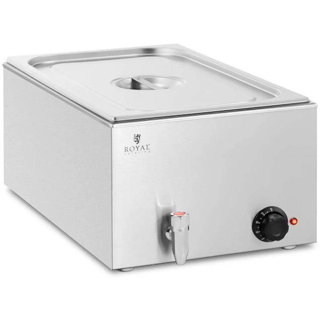 Bain Marie 600 W 1 GN 1/1 vypouštěcí kohout - Royal Catering on Productcaster.