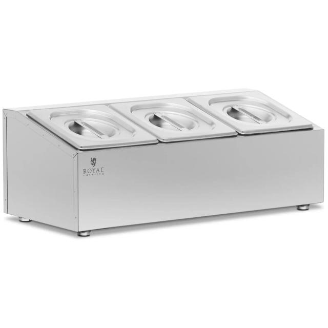 Bain Marie - 3 GN 1/6 - 5,7 l - Royal Catering on Productcaster.