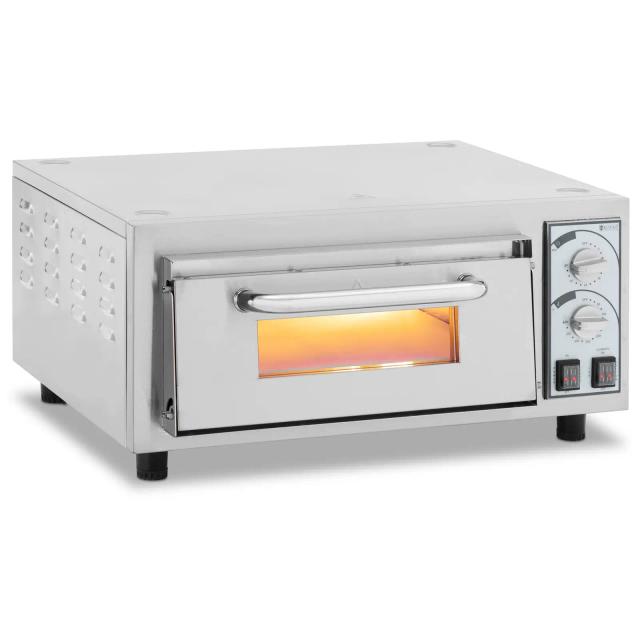 Pizzasütő kemence - 1 kamra - 2400 W - Ø 40 cm - tűzálló kő - Royal Catering on Productcaster.