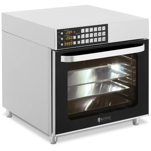 Forrólevegős sütő - 2800 W - időzítő - 6 funkció - 4 tepsi | Royal Catering on Productcaster.