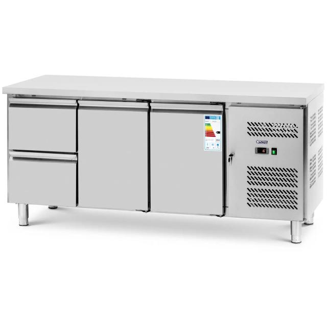 Frigider Saladette - 417 L - 2 x GN 1/2 + 2 compartimente - 179 x 70 cm - Royal Catering on Productcaster.