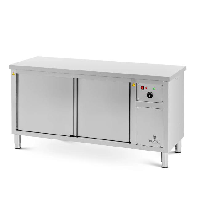 Ohřívací skříň 160 x 60 x 85 cm 30 až 80 °C - Bufetové vitríny Royal Catering on Productcaster.