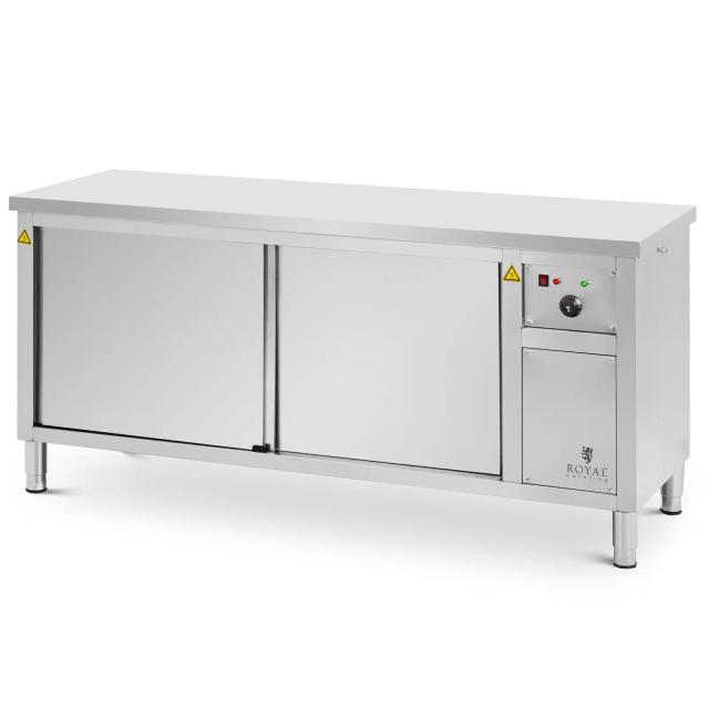 Ohřívací skříň 180 x 60 x 85 cm 30 až 80 °C - Bufetové vitríny Royal Catering on Productcaster.