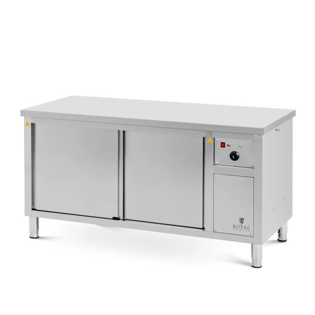 Ohřívací skříň 160 x 70 x 85 cm 30 až 80 °C - Bufetové vitríny Royal Catering on Productcaster.