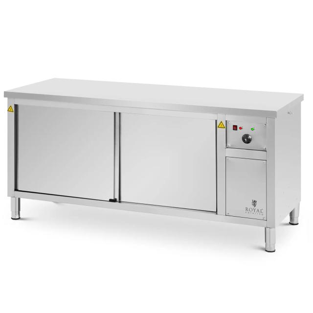 Ohřívací skříň 180 x 70 x 85 cm 30 až 80 °C - Bufetové vitríny Royal Catering on Productcaster.