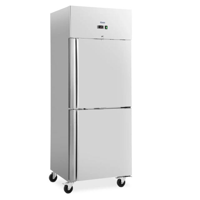 Frigider comercial - 373 l - oțel inoxidabil - 2 uși - 4 roți - cu încuietoare - Royal Catering on Productcaster.