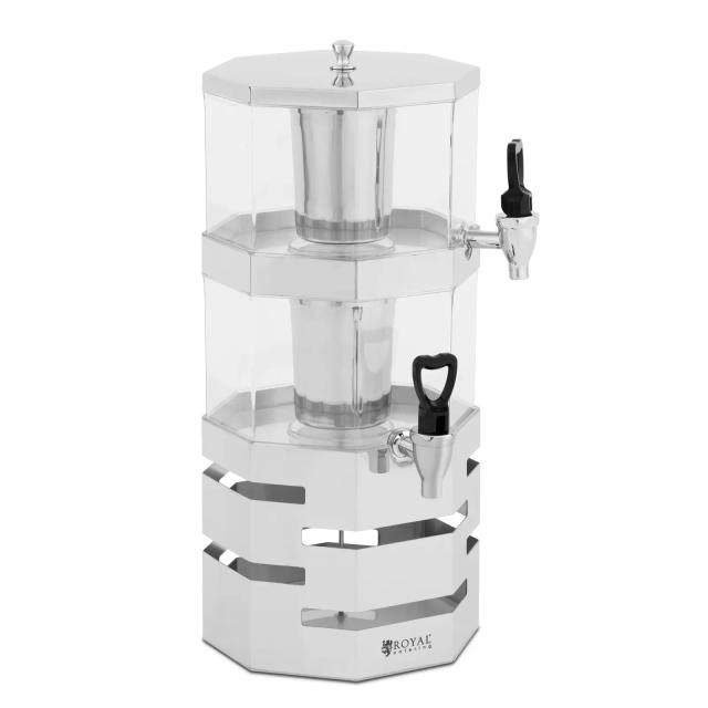 Dispenser de băuturi - 2 x 4 l - sistem de răcire - Royal Catering on Productcaster.