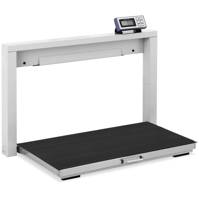 Podlahová váha 150 kg / 50 g šetrná ke zvířatům s protiskluzovou podložkou skládací LCD displej - Plošinové váhy Steinberg Systems on Productcaster.