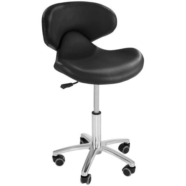 Hairdresser's Chair 440-570 mm 150 kg Black - Hairdresser Barber Chairs & Stools by Physa on Productcaster.