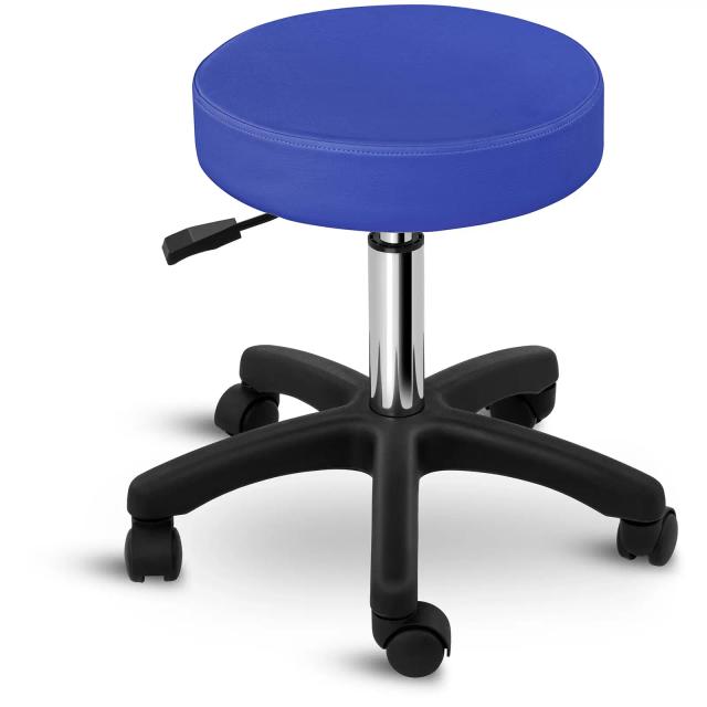 Taburete con ruedas - 450-580 mm - 150 kg - Azul | physa on Productcaster.