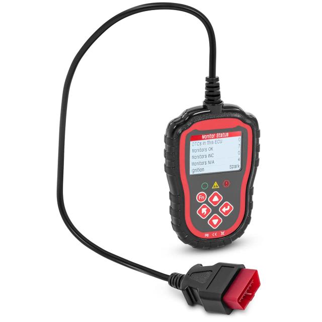 Diagnostické zařízení OBD2 8 25 V LCD Kontrolka chybové kódy / VIN / ID / CVN / PCM /ECU atd. - Zkoušečky baterií MSW on Productcaster.