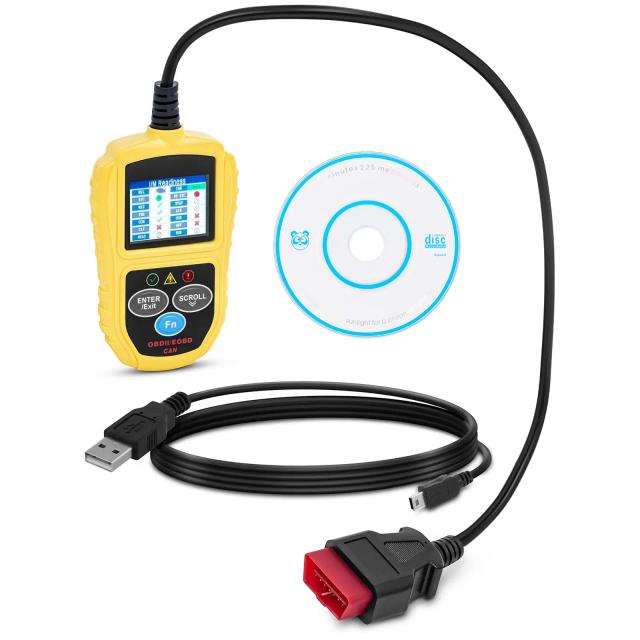 OBD2-tester - 8 - 18 V - LCD - fejlkoder / VIN / ID / CVN / PCM / ECU / MIL mfl. | MSW on Productcaster.