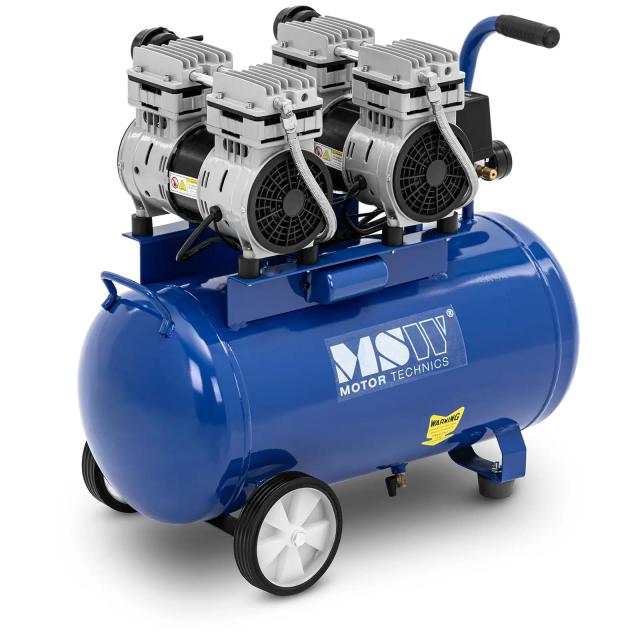 Συuπιεστής χωρίς λάδι - 50 L - 2 x 750 W | MSW on Productcaster.