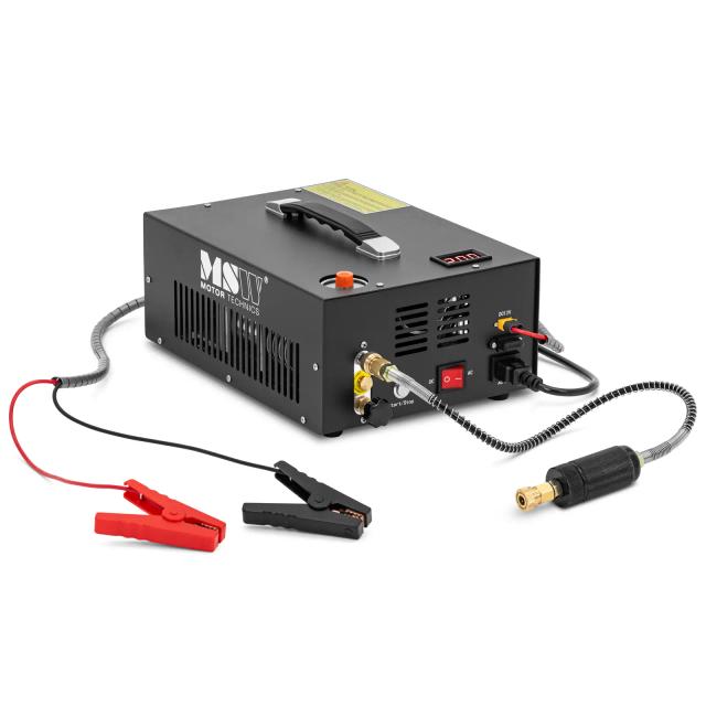 PCP kompresszor - kompakt - 300 bar - 12/220 V - 350 W - automatikus leállítással | MSW on Productcaster.