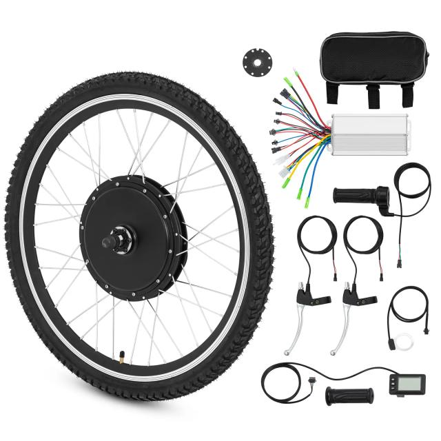 Kit de conversie pentru biciclete electrice în S-Pedelec - roată față - 26" - până la 45 km/h on Productcaster.