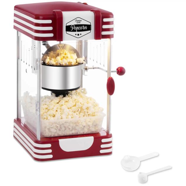 Popcorn készítő gép - 50-es évekbeli retro design - piros | bredeco on Productcaster.