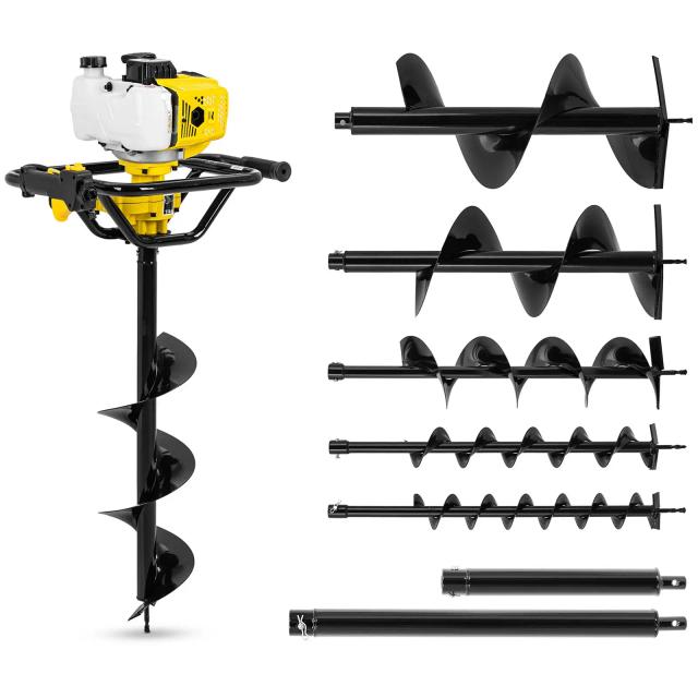 Földfúró készlet 2.3 kW - 6 fúró és 2 hosszabbító | hillvert on Productcaster.