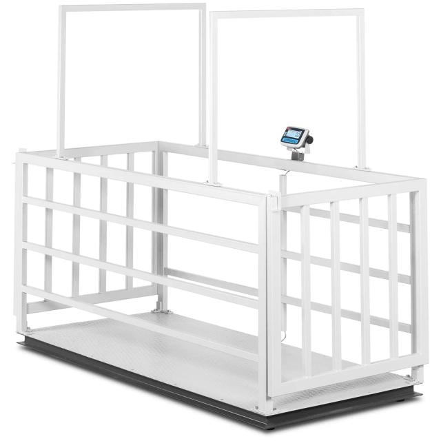 TEM Állatmérleg - hitelesített - 200 g (0-600 kg) / 500 g (600-1500 kg) - állatok mérésére, ráccsal - LCD on Productcaster.