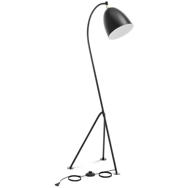 Oblouková lampa pohyblivé kovové stínidlo 40 W výška 125 cm - Dům a zahrada Uniprodo on Productcaster.