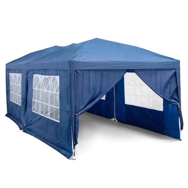 Gazebo pop-up cu acoperiș și pereți laterali - 3 x 6 m - acoperire impermeabilă on Productcaster.