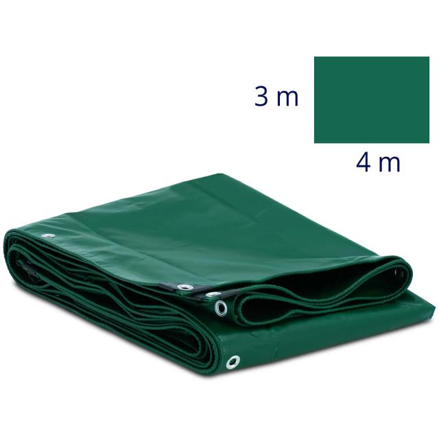 Takaróponyva - fűzőlyukakkal - 400 x 300 cm - PVC - 650 g/m² | Wiesenfield on Productcaster.