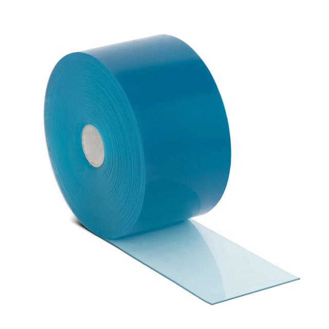 Perdele de bandă PVC - 200 x 2 mm / 50 m - PVC polar - albastru/transparent - netedă on Productcaster.