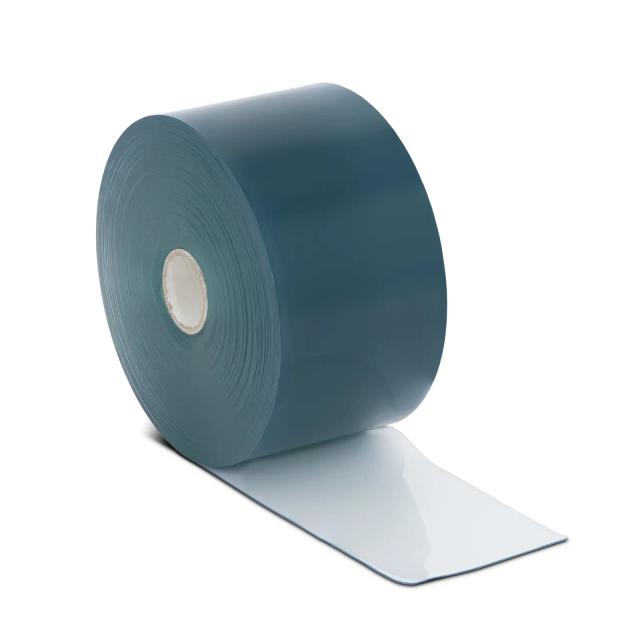 Perdele de bandă PVC - 200 x 2 mm / 50 m - rezistente la frig - albastru/transparent - netedă on Productcaster.